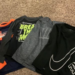 4 Nike/Under Armour Boys Long Sleeve